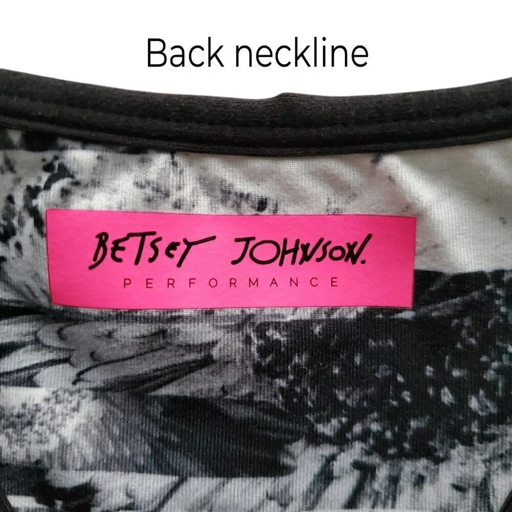 Betsey Johnson Performance Sports Bra Yoga Workout Racerback Top Size S - Picture 7 of 13
